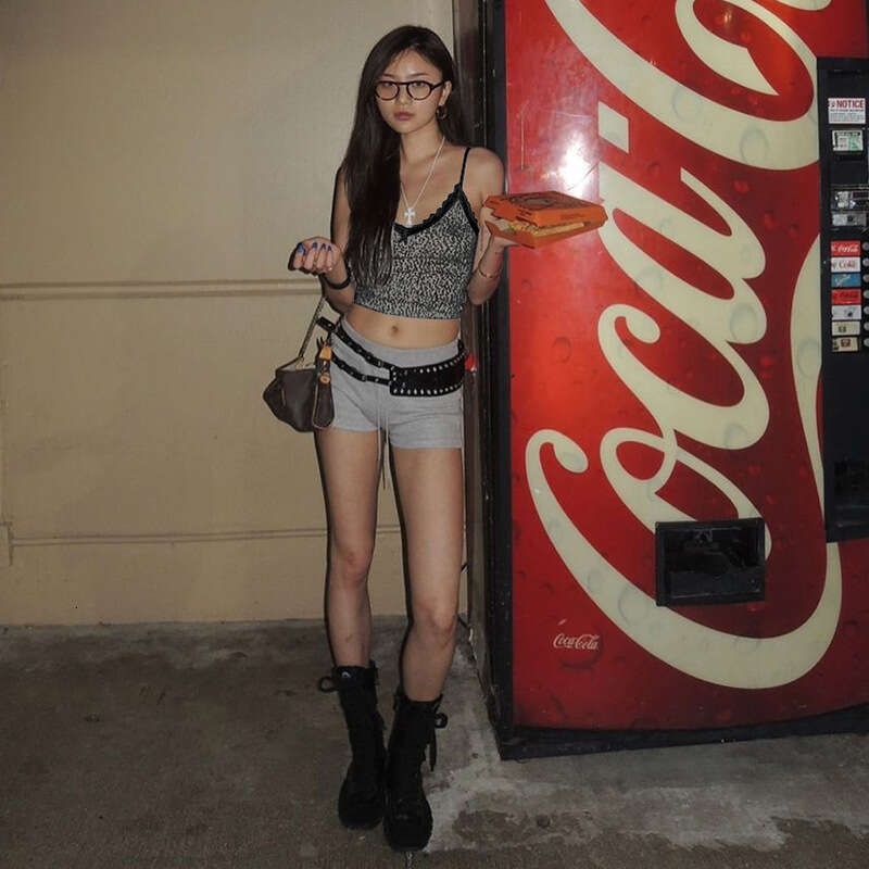 Ins Style Hot Girl Women's Clothing Summer New Leopard Print Lace Trim V-Neck Camisole Tank Top B5