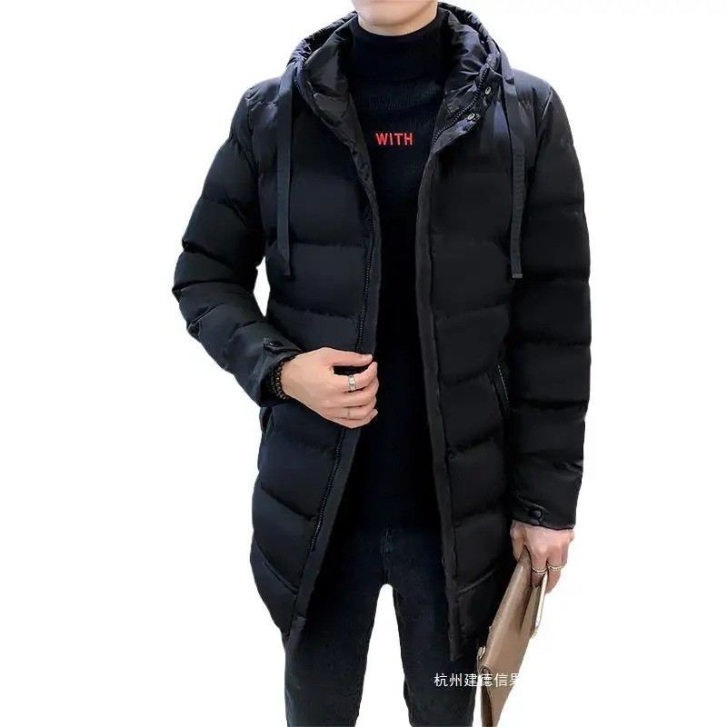 Thicken Warm Men Long Parka Fashion Casual Winter Windbreaker Jacket with Hood Coats Fashion Clothing for Men All-match 250715