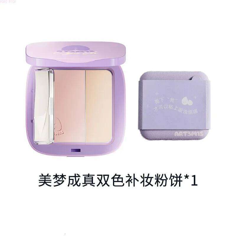 ART3M1S Pressed powder, oil-absorbing paper, powder puff, three-in-one kit, makeup setting, concealer, brightening X250717
