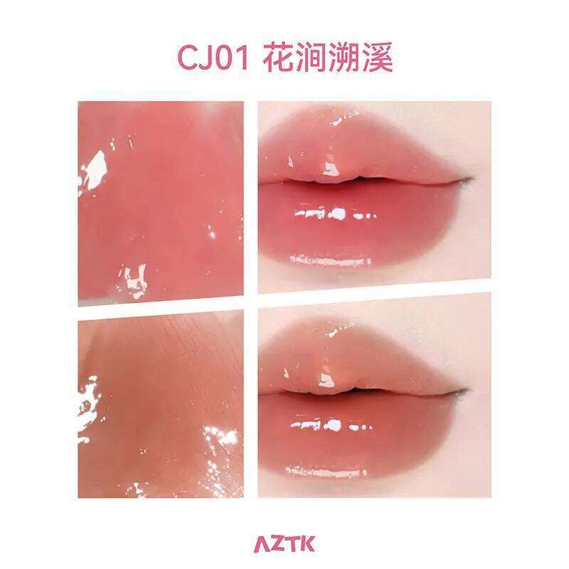 AZTK Makeup Two Tone Water Toothed Lipstick Whitening Accompanying Frozen Long-lasting Moisturizing Cosmetics X250718