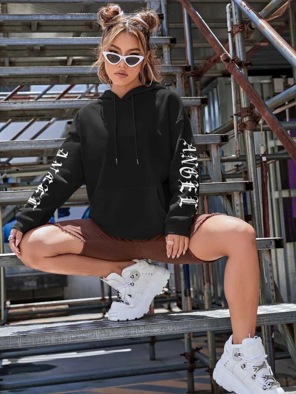 Beautiful Angel Wings Printed Hoodies Women Warm Comfortable Casual Hoodie Fashion Classic Hoody Loose Original Basic Clothes XJ250717