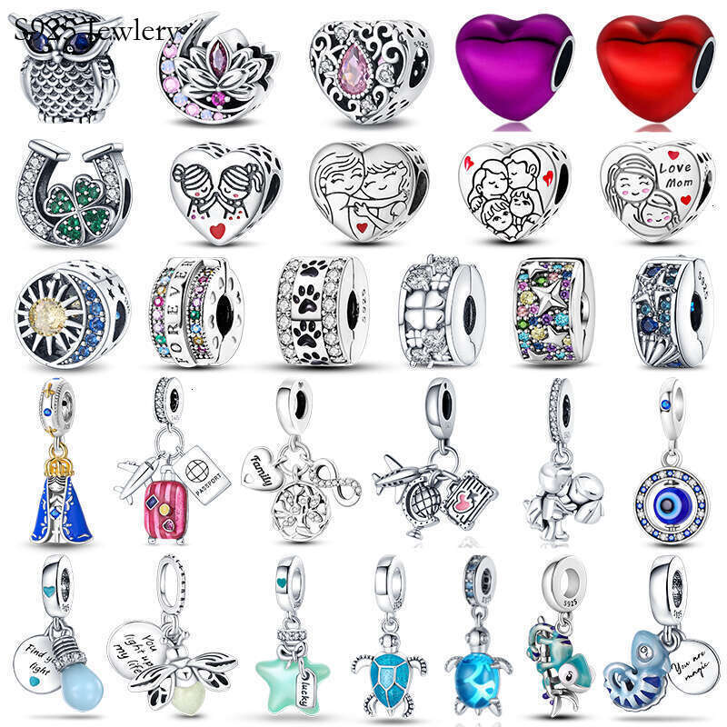 S925 Fit Original Bracelets Luminous Firefly Chameleon 925 Sterling Silver Lover Charms Bead Fine DIY fine Jewelry