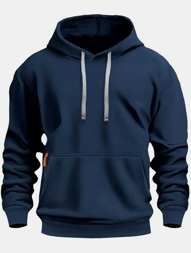2025 Mens Hooded Hoodie Spring and Autumn Style Trendy Hooded Casual Sports Fashion for Young Men Comfortable and Versatile XJ250714