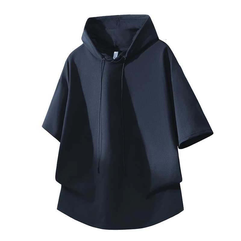 Men Pullover Hooded Sweatshirt Solid Color Lace Up Sports Casual Hoodies Spring Autumn Clothing American Retro Mens Sweatshirt XJ250714