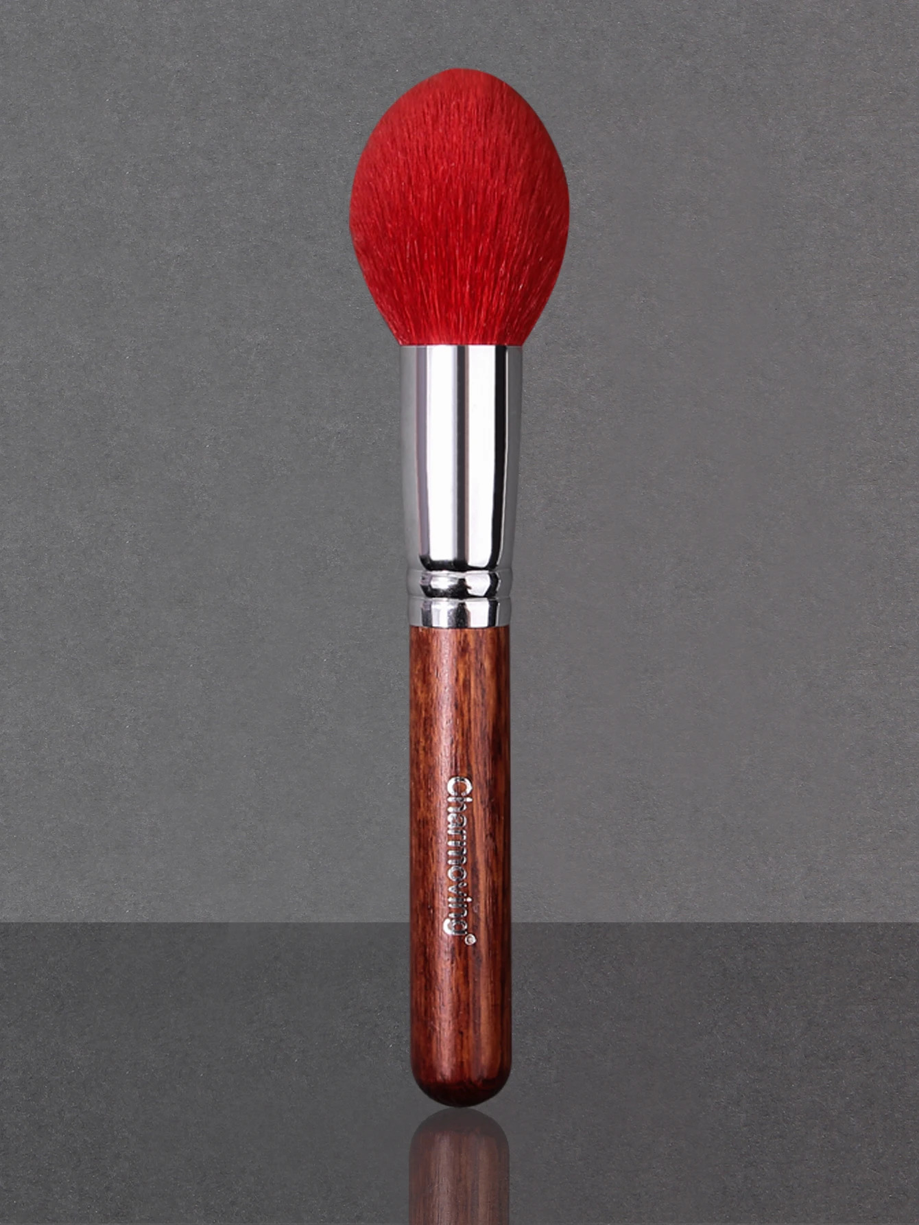 Professional Large Makeup Brush Mahogany Wood Handle with Natural Hair Setting Powder Foundation for Face Blusher Use 250716