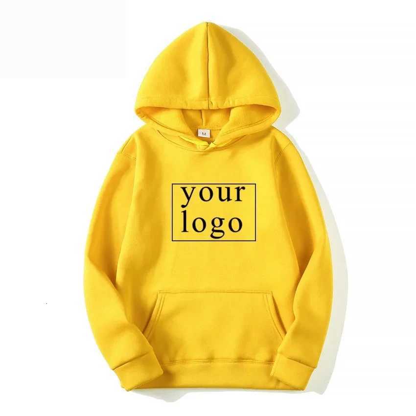 Your Own Design Brand / Personalized Picture Custom Anywhere Men Women DIY Hoodies Sweatshirt Casual Hoody Fashion New X2507181