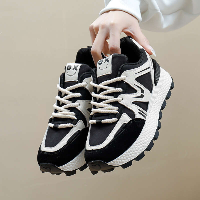 Forrest Gump Women's Casual 2024 Spring New Running Shoes Ins Trend Thick Free shipping Sole Korean Style Female Student Sports 6103