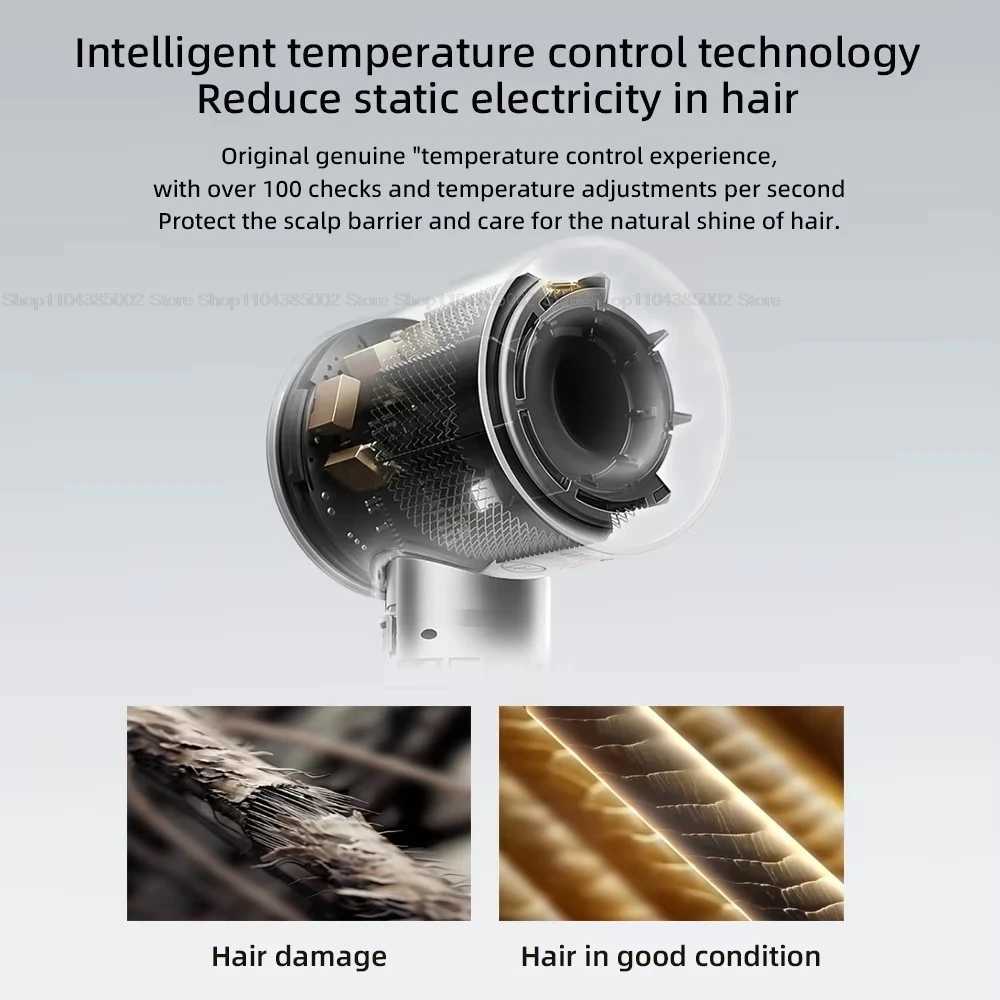 Leafless Hair Dryer Negative Ion hair care Professinal Quick Dry 220V Home Powerful Hairdryer Constant Anion Electric Hair Dryer W250718