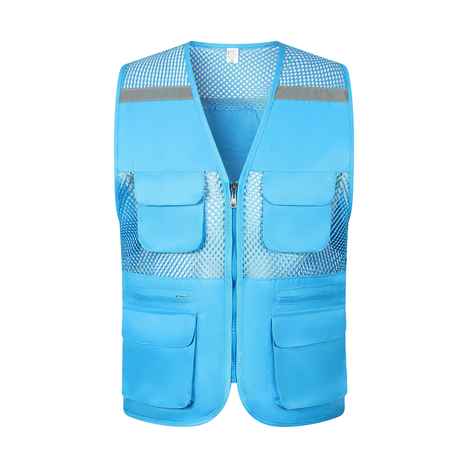 Summer Thin Mesh Vest Outdoor Sports for Jackets Bigsize Sleeveless Vest Multi Pockets Casual Work Wear Camping Fishing Vests 250717