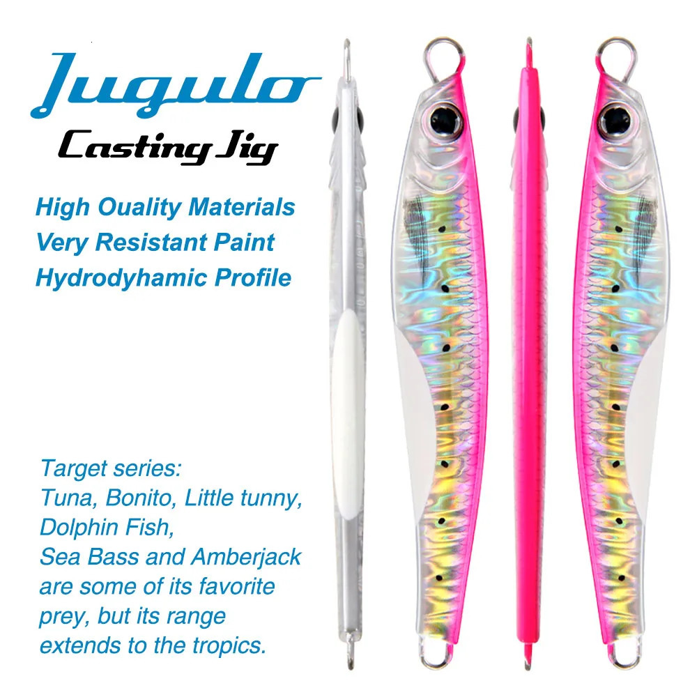 FSTK Sea Bass Lure Jugulou Casting Jig 15g30g40g60g80g Tuna Long Lures Spinning Artificial Bait Spoon Saltwater Fishing 250708