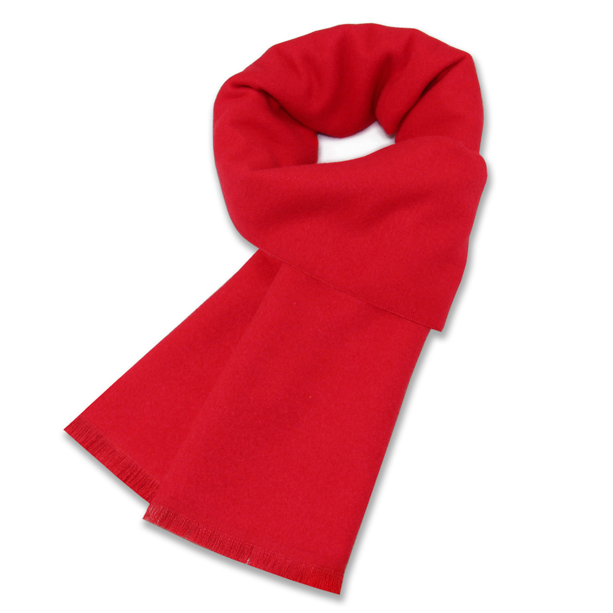 K1396 Pure color wool red scarf spot wholesale embroidery l company annual meeting gift red scarf