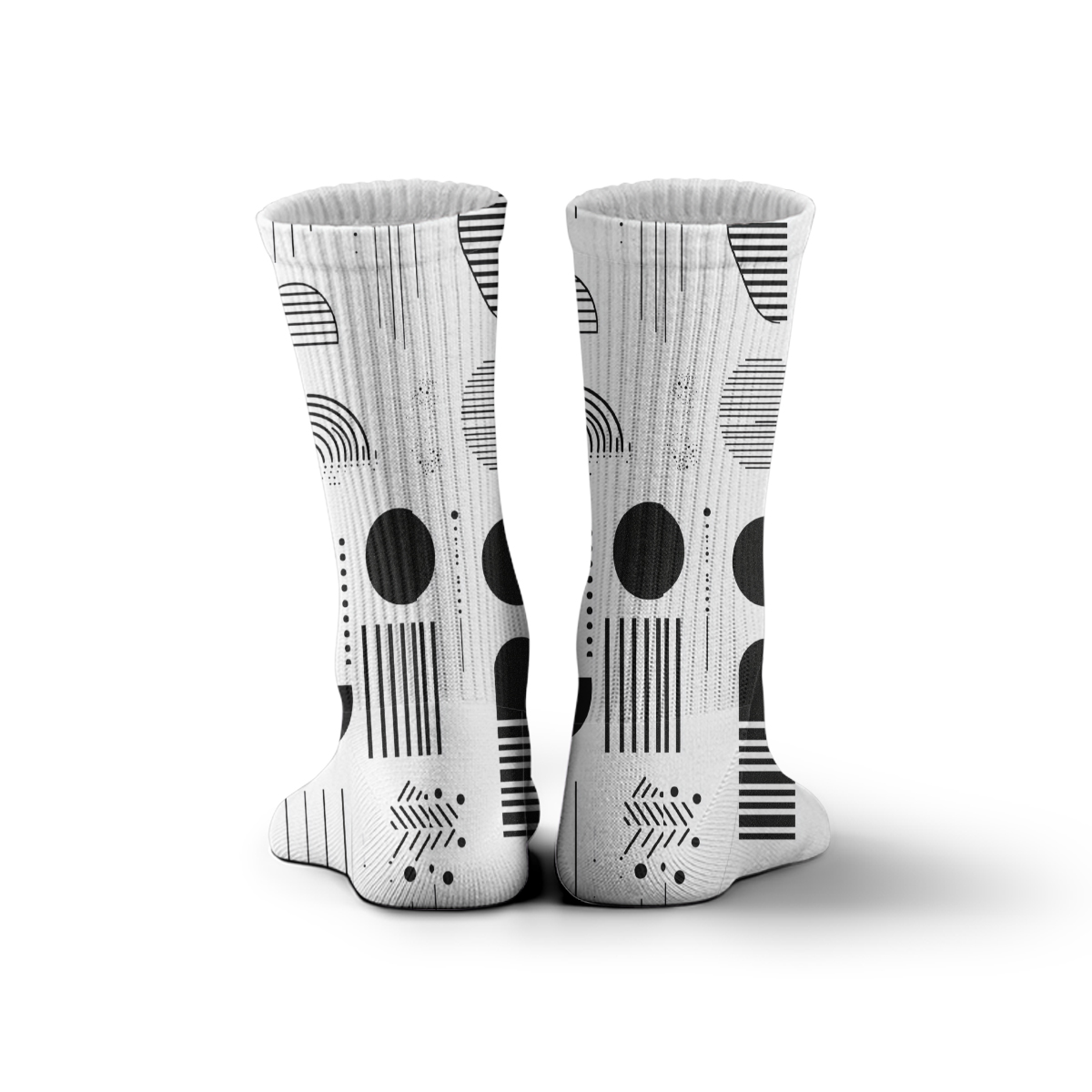 Minimalist Geo tube unisex Socks: Trendy Modern Vibes C060 socks