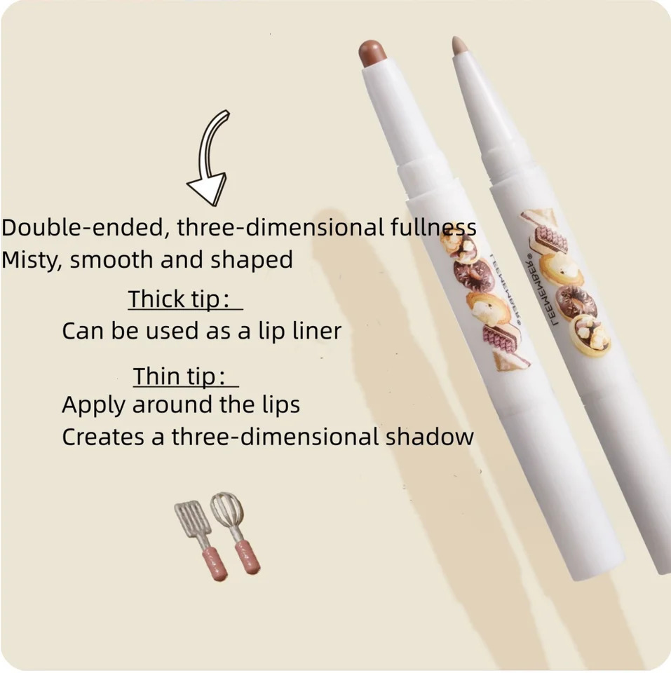 LEEMEMBER Lipliner Double Headed Lip Pencil Lip Liner Cute Lipstick Modify The Shape Of The Mouth Makeup Longlasting Cosmetics 250716