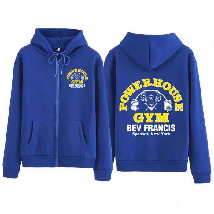 Gym Graphic Hoodie Olympia Fitness Weightlifting Exercise Hip-Hop Zip Up Sweatshirt Men Women Harajuku Zipper Hoodies X2507181