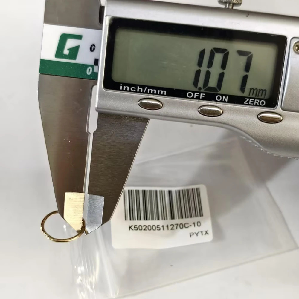 AIDE Single 1 Piece 14K Yellow Gold 6MM 8MM 10MM Hoop Earring for Women Simple Smooth Earring Exquisite Solid Gold Fine Jewelry 250716