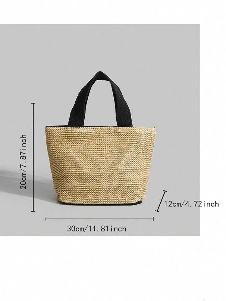 2025 New StrAW Woven Bag Summer VaCATion Beach Bag FAshion Leisure Countryside Style Woven Bag Leisure Handbag Z250718