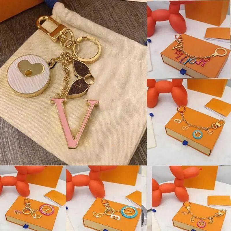 Bag Charm Designer Keychain Fashion Purse Pendant Car Chain Charm Bag Keyring Trinket Gifts Handmade Accessories Key Chains Keyrings
