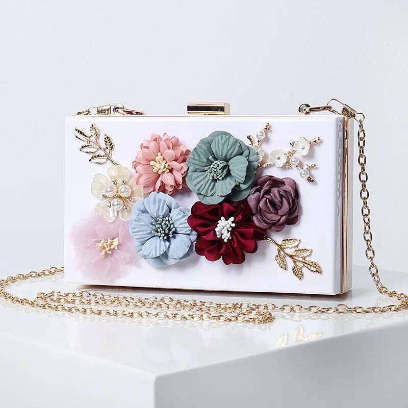 Designer Bags Crossbody New Style Flower Bag, A Fashionable And Three-Dimensional Small Square Bag For Ladies' Evening Gowns Luxury Bag