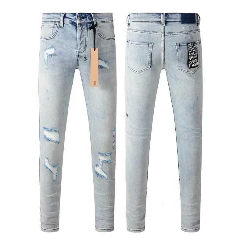 Cross Jeans Men Personality Trend Hip-hop Multi-style Low Rise Elastic Skinny Denim Pants American Style Ripped Trousers X2507181