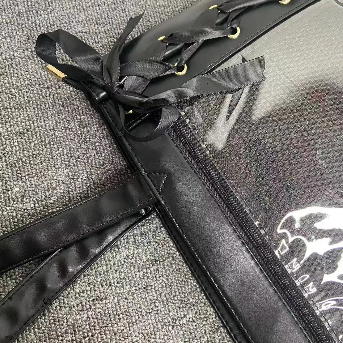 JK Girl Anime Big Appetite Transparent College Style Hand Bill of Lading Shoulder Bag Fashion Ulzzang Ita Bag Tote Bag 250714