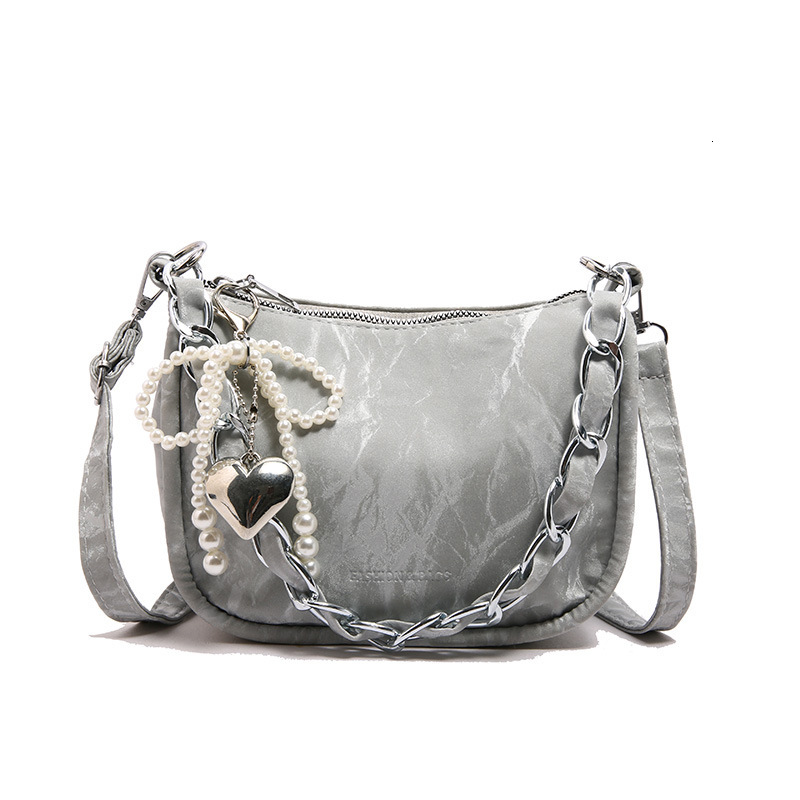 2025 New Women's Chain Bag Fashion Leisure Multi functional Shoulder Bag High end Fashion Slant Small Square Bag