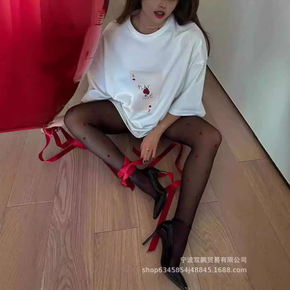 New Pure Cotton Short Sleeve Top Niche Print Round Neck T-Shirt Loose Soft Ins Style Women's Clothing B5