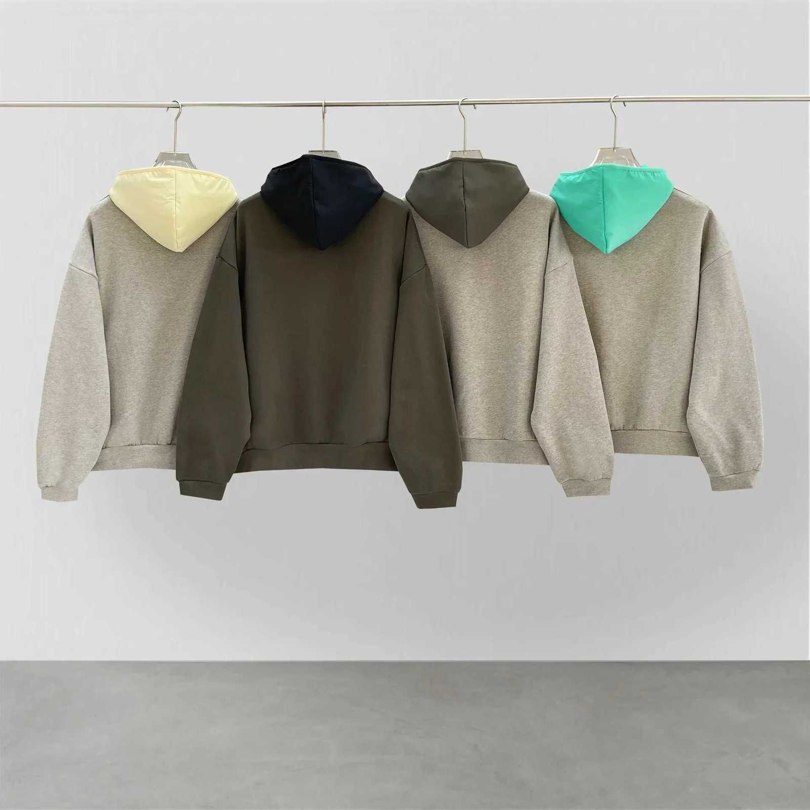 Classic Brand Double Line Mens Hoodies Luxury Design Arched 3D Silicone Letter Hoodie Fashion Couple High Street Loose Hoodies X250718