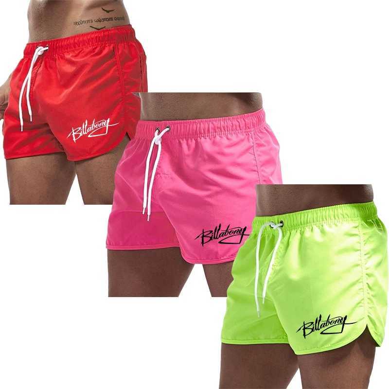 3-Pack Mens Board Shorts High Quality Breathable Quick Dry Beach Shorts Male Daily Sport Fitness Cycling Shorts 3 in Package W250718