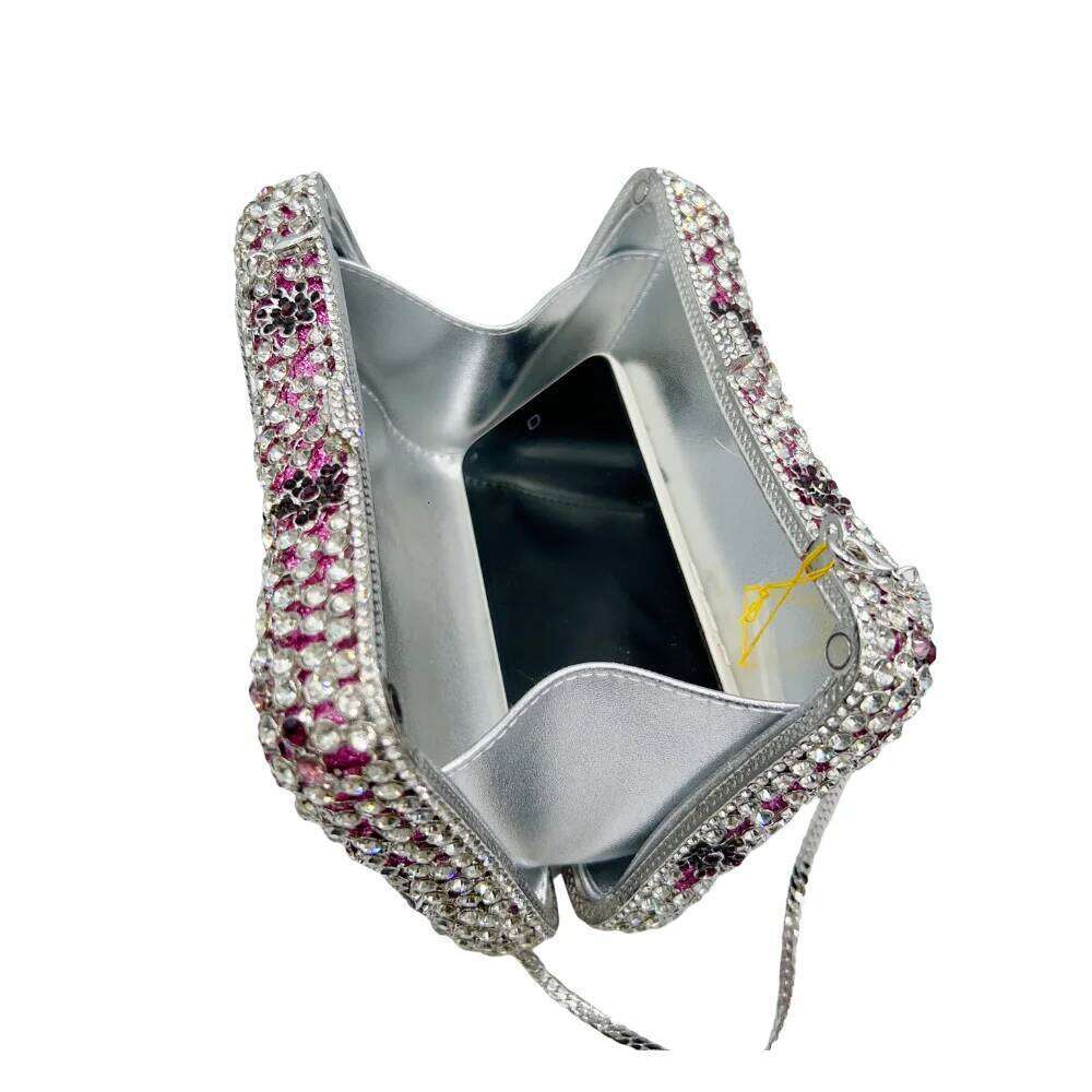Designer Luxury XIYUAN Brand Designer Crystals Evening Bags Women Fashion Dias Handbag Wedding Party Purse Flower Bridal Clutches