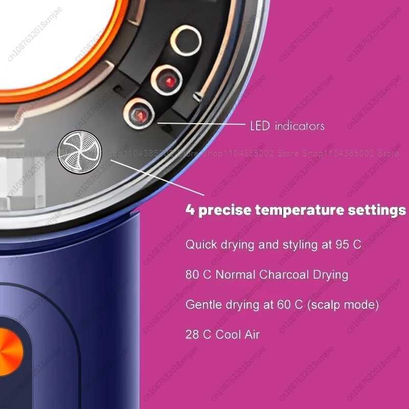 Leafless Hair Dryer Negative Ion hair care Professinal Quick Dry 220V Home Powerful Hairdryer Constant Anion Electric Hair Dryer W250718