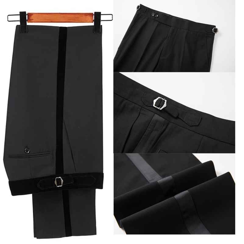 Handsome Jacquard Wedding Tuxedos 2 Piece Jacket Pant Crystal Men Suit Luxurious Peaked Lapel Party Wear Suits Customized