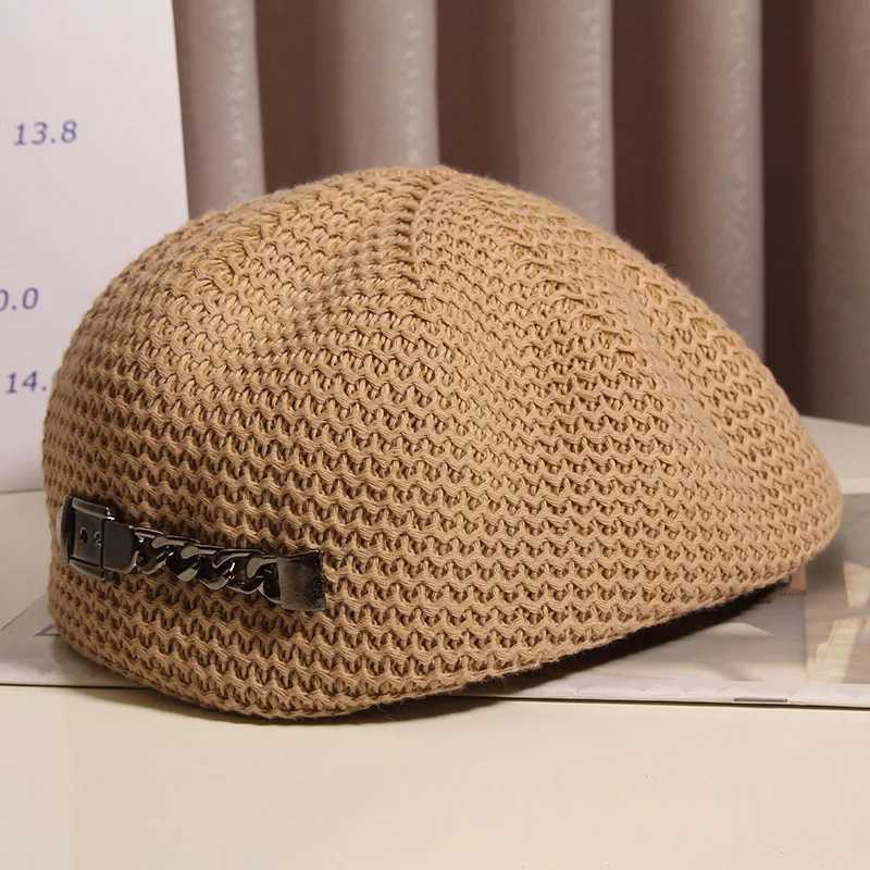 Korean Version Trendy Cool Reverse Wearing Forward Hat For Women Spring And Autumn Winter Mesh Breathable Beret Versatile Hat L250718
