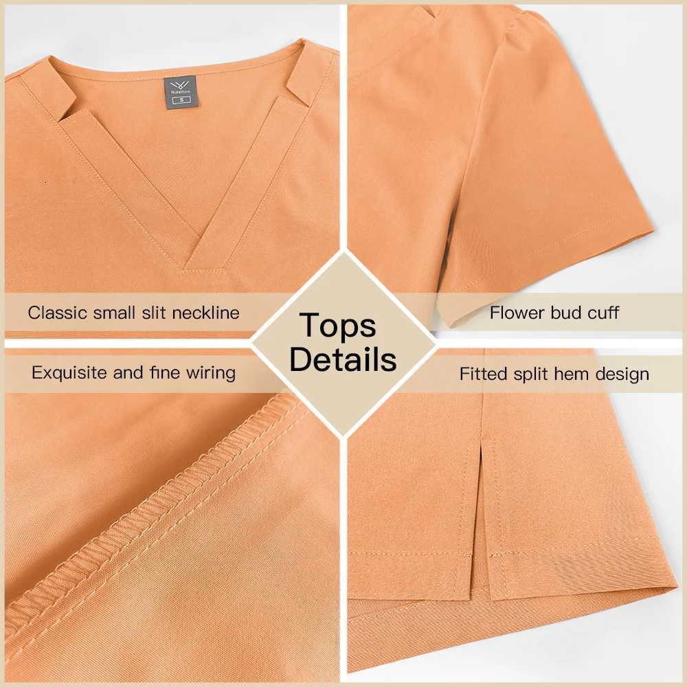 Nurse Accessories Pet Hospital Scrub Set Medical Uniform Women Doctor Nursing Sets Dental Clinic Workwear Surgical Overall Suits Z250718