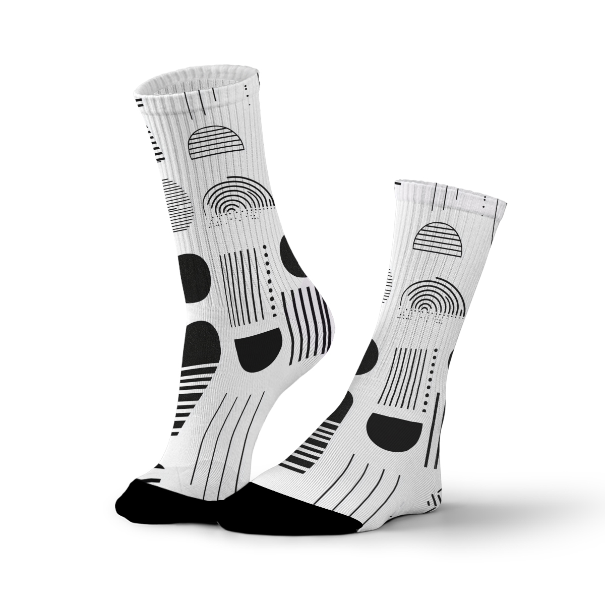 Minimalist Geo tube unisex Socks: Trendy Modern Vibes C060 socks