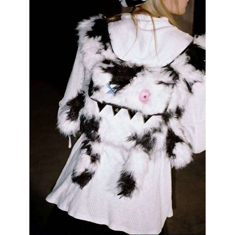 Funny Women Backpacks Furry Monsters Individuality Crossbody Y2k Aesthetic Designer Bag Female