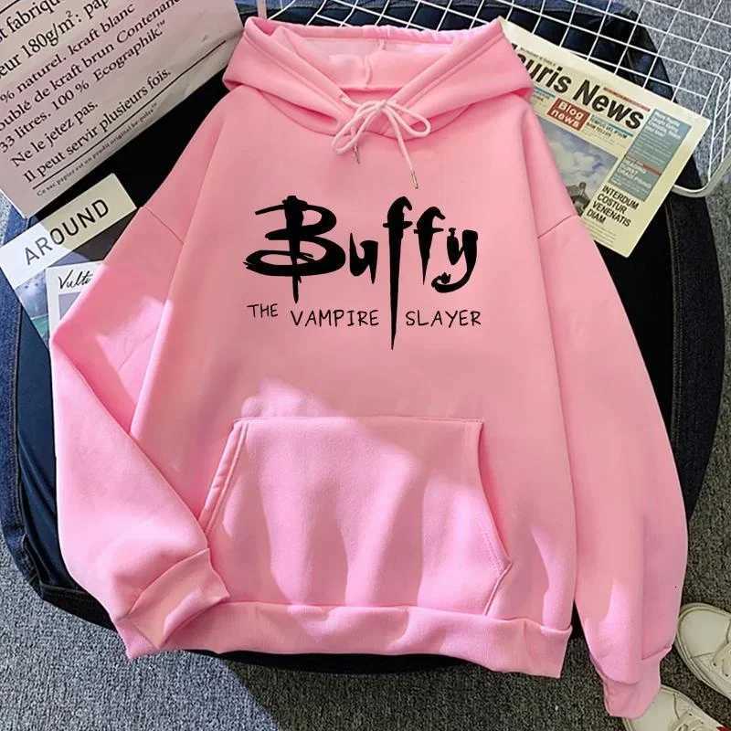 New BUFFY Harajuku hoodie womens long-sleeve casual loose sweatshirt autumn fashion Harajuku hoodie tops XJ250717