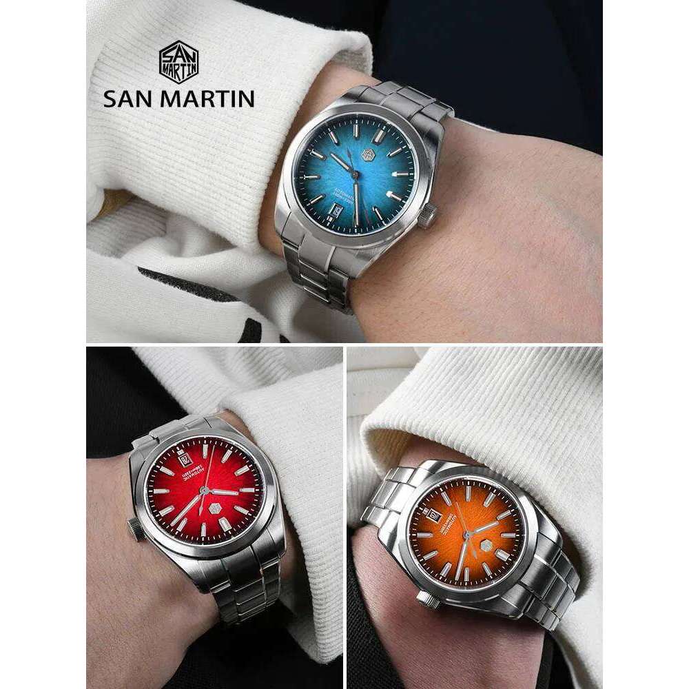 San Martin 39mm SN0144 "JianZhan" Gada Watch Miyota 9015 Original Design Chinese Style Dress Men Automatic Mechanical Watches free shipping