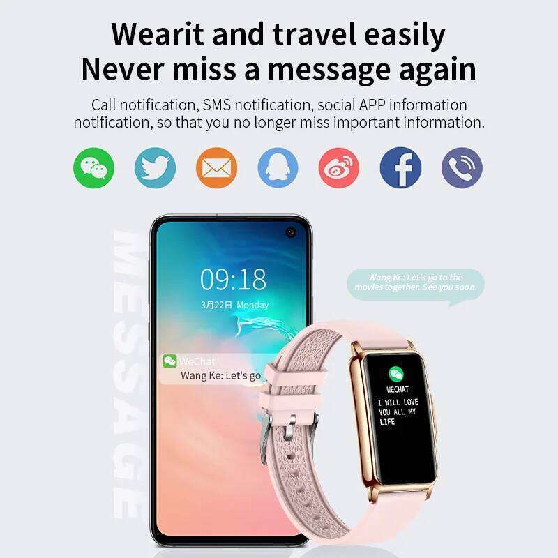 Android IOS Bracelet Women Smartwatch Men Heart Rate Blood Oxygen Waterproof Sport Smart Band Watch For Ladies +Gift free shipping