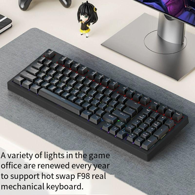 Designer Famous Brand Ruiyi F Mechanical Keyboard High Aesthetic Gaming Wired Office Laptop Blue Brown Red Switch