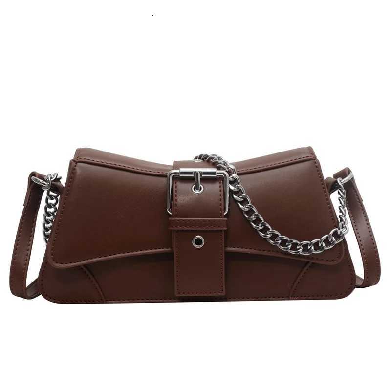 Solid Color Women Chain Shoulder Side Bag Small PU Leather Handbag And Wallet Vintage Luxury Brand Lady Flap Crossbody Sling Bag XJ250718