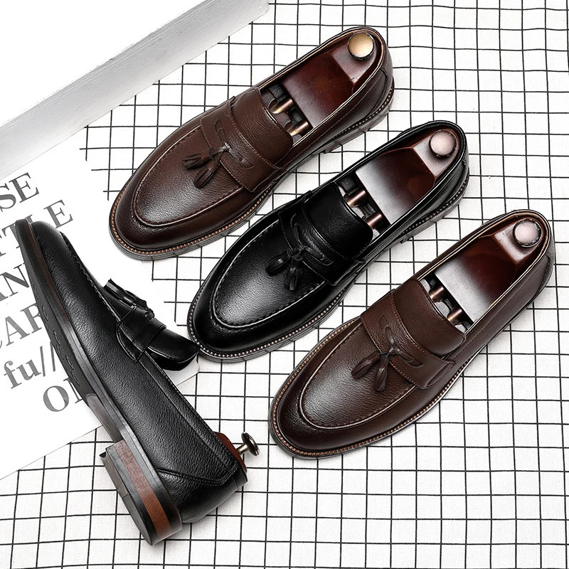 Genuine Leather Shoes For Men High Quality Oxford Outdoor Italian Black Jogging Sneakers ner Office Dress 250717