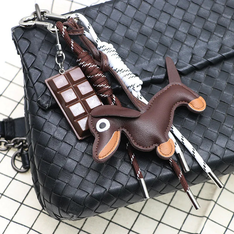 Cartoon Personalized Keychain Bag Pendant Series Sausage Dog Shaped Bag Hanging Decoration For Gift 250717
