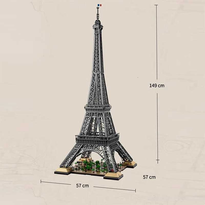 10001 Pcs Large Eiffel Tower Building Blocks Bricks Kids Birthday Christmas Gifts Toy Compatible 10307 60143 17002 in Stock Z250718