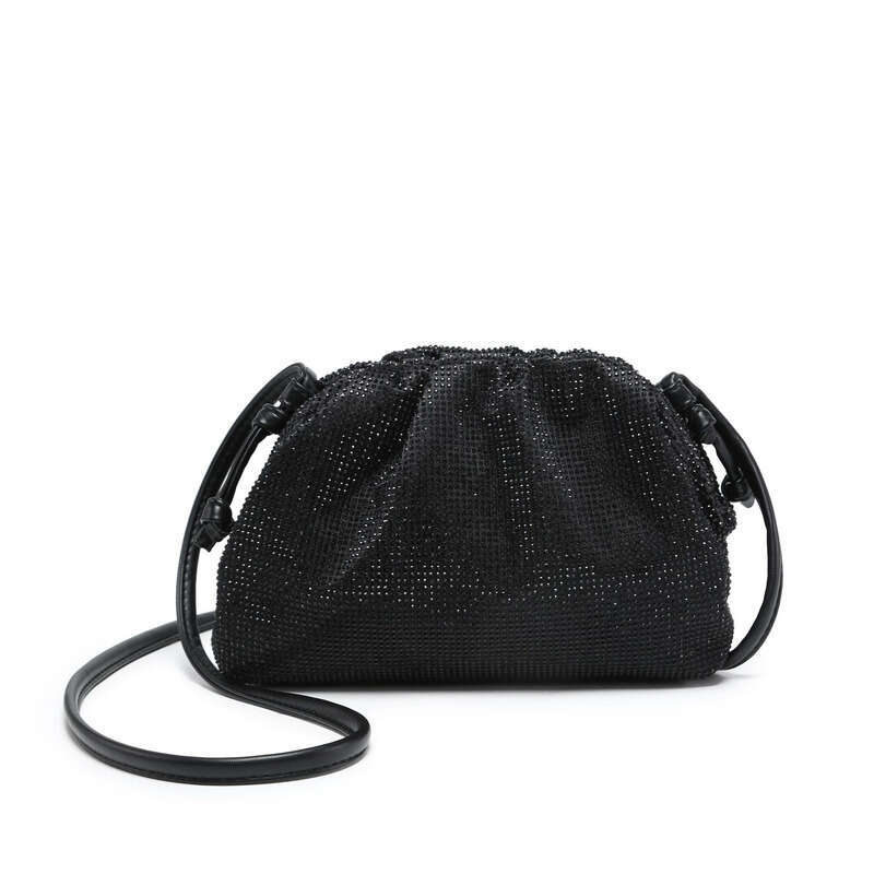 Leather Bag Bucket Bag Tote Bag Summer Women S Crystal Diamond BV Cloud Crossbody Handheld Lightweight Elegant Evening Bag