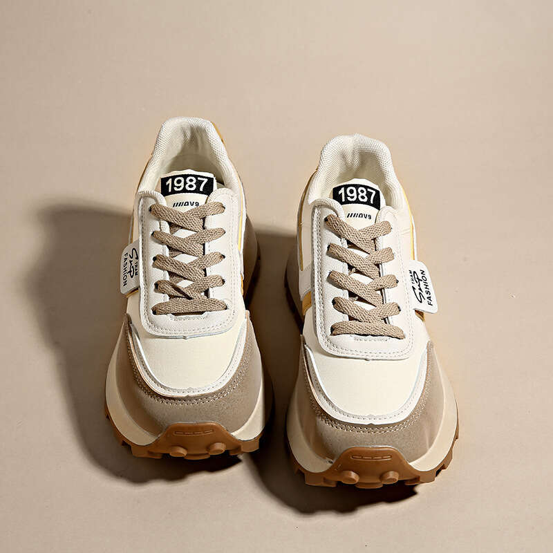 2025 Spring New Running Ins Trend Thick Sole Korean Free shipping Style Female Student Sports Agan Free shipping Women Free shipping Casual Shoes G680