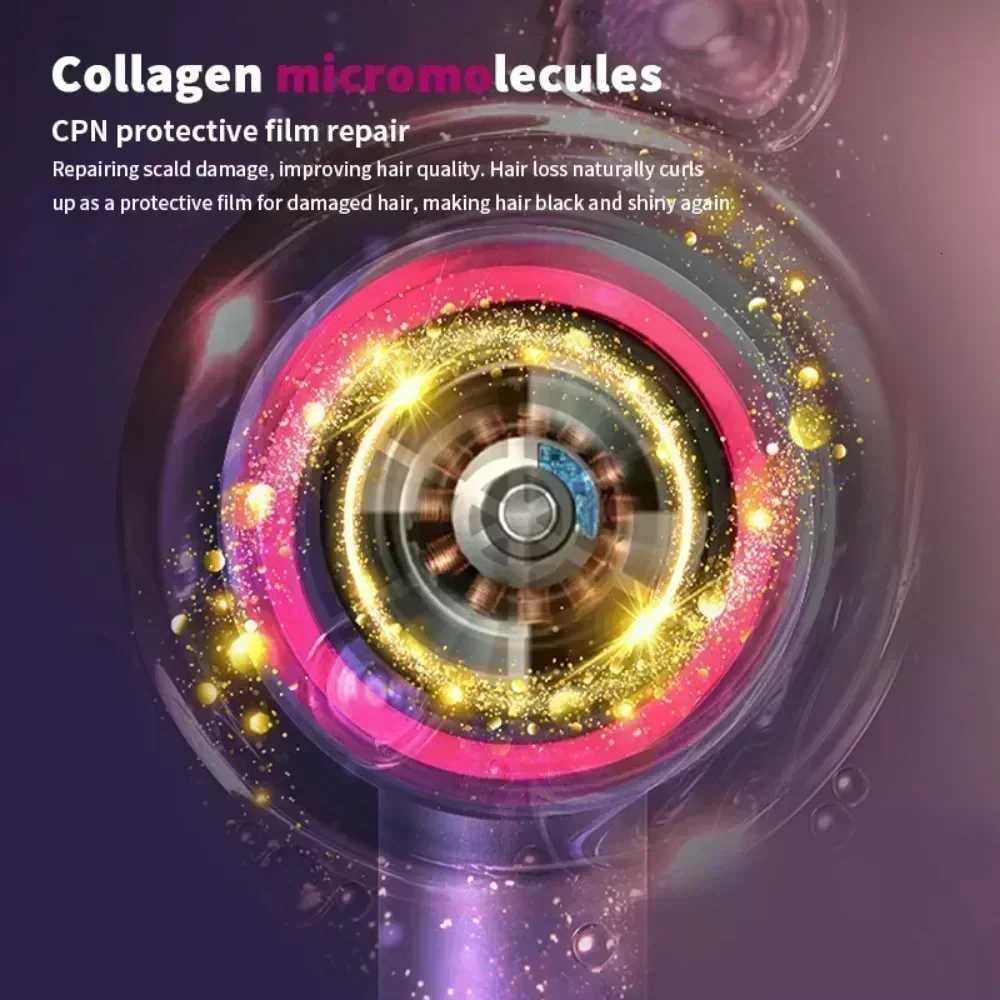 5 in 1 Professional Hair Dryer with Hot and Cold Air Functionality - Lightweight and Thermostatic Styling Tool for Smooth Hair W250718