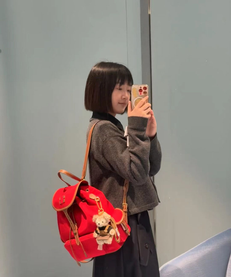 School Bags Brand Letter Design Backpack For Women Versatile Contrast Color Patchwork Double Shoulder Straps Backbag College Portable Purse