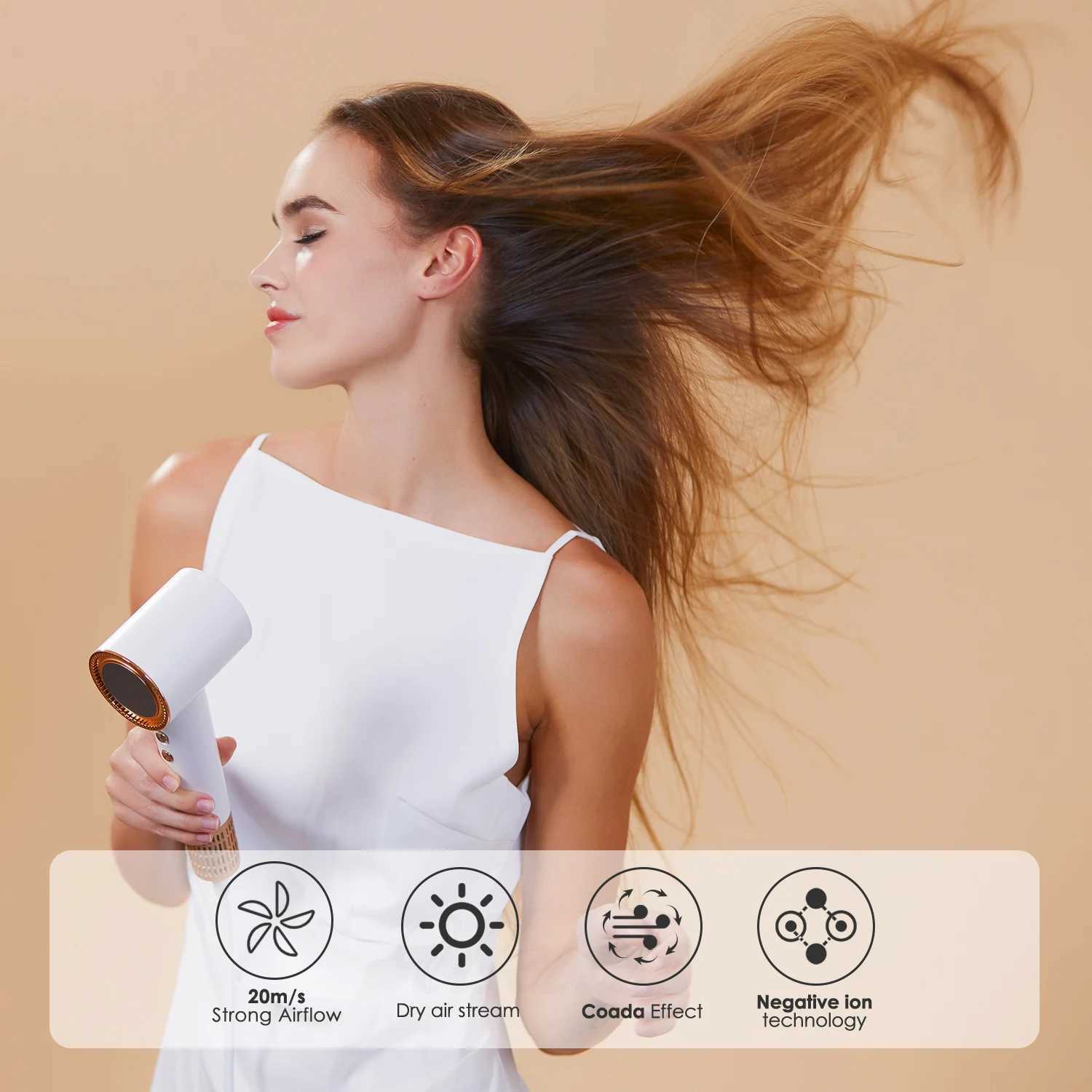 Super Hair Dryer Leafless Hair Dryer Personal Hair Care Styling Negative Ion Tool Constant Anion Electric Hair Dryers W250718