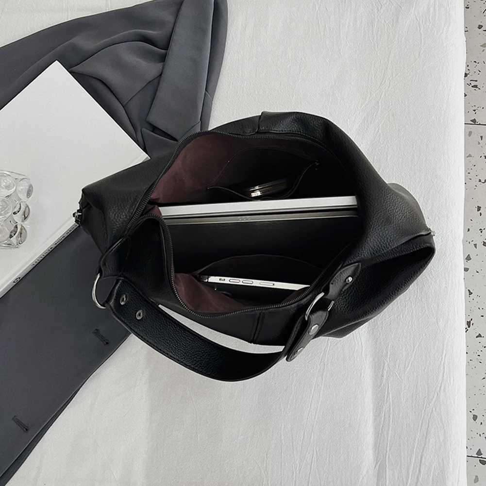 2020 PU Shoulder Bag Stylish Single Shoulder Bag Solid Color Vintage Carrying Bag Zip Closure Chic Hobo Bag Daily Commuting Bag Y250718