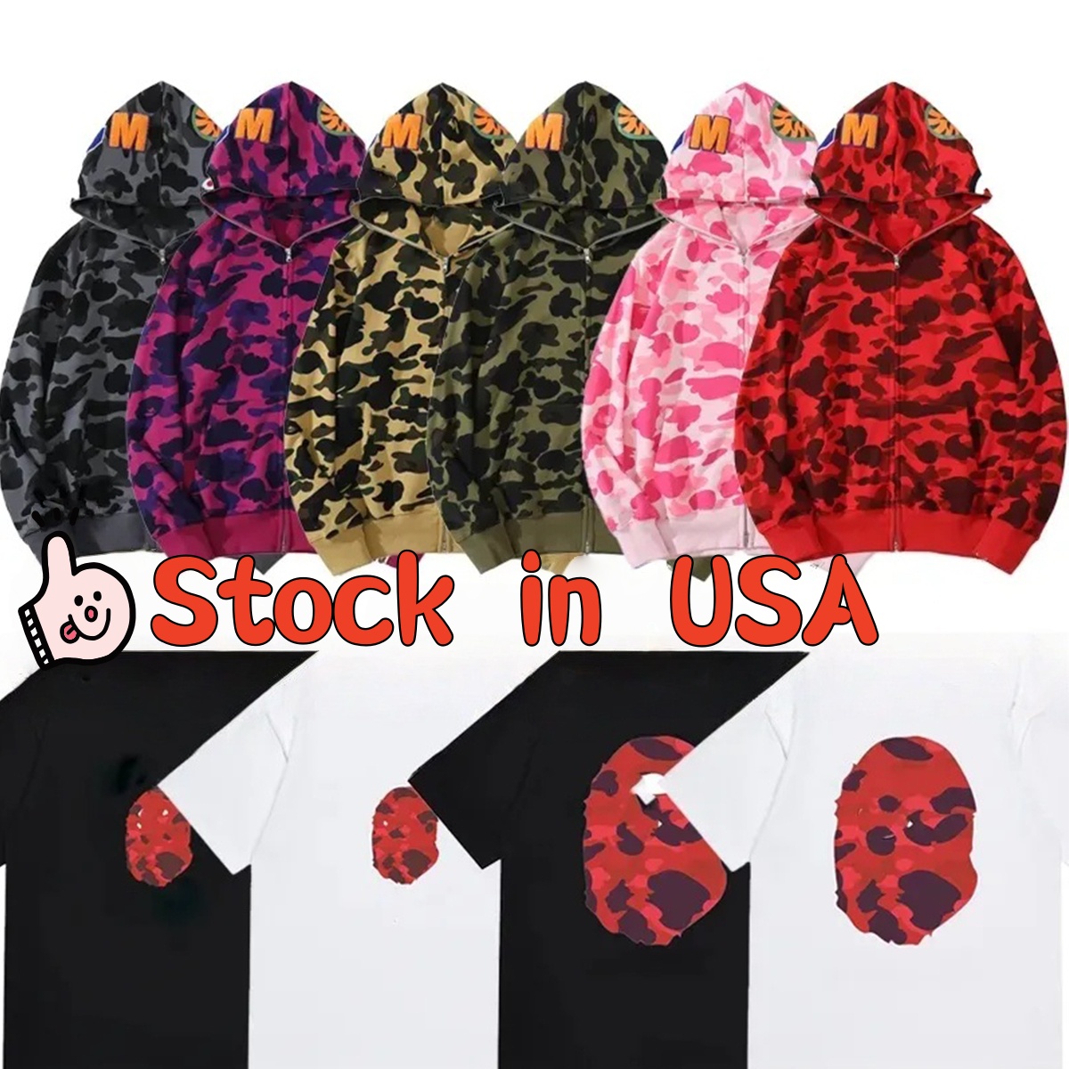 BapMens Hoodies Designer Hoodie Mens shirts Tops Hoodies sporty designer hoodie Trends Designer Cotton Long Sleeves High quality Street Sleeves fashion Clothes